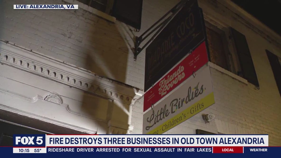 Old Town Alexandria businesses reeling after devastating fire